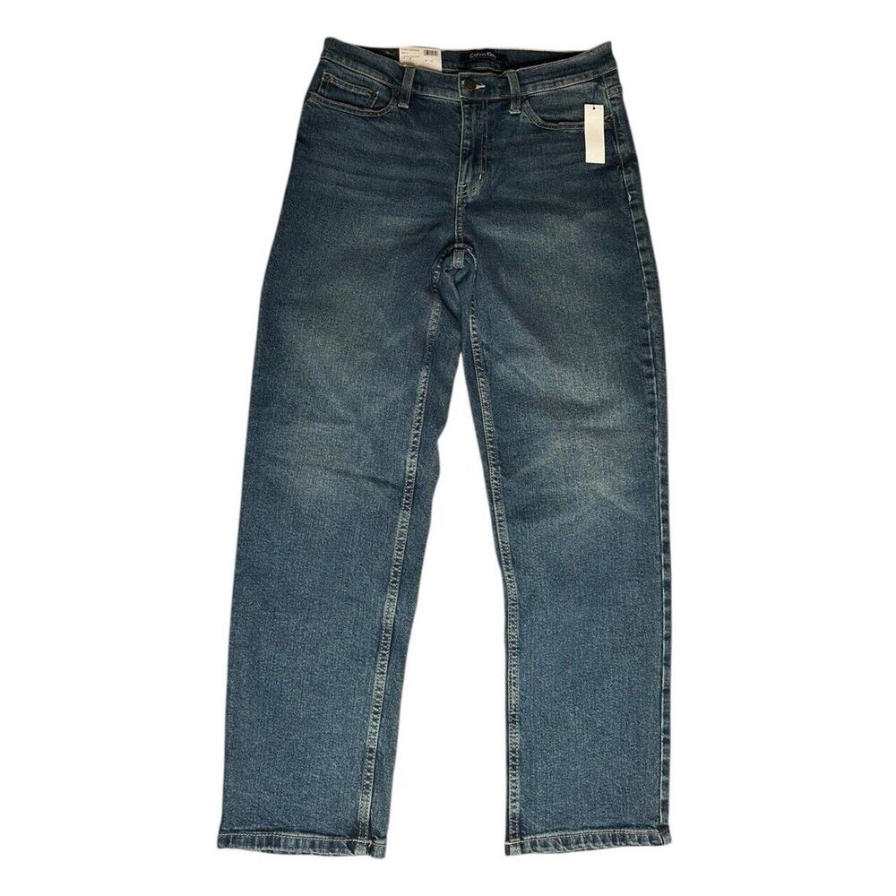 Calvin Klein Womens Vintage Straight High Rise Jeans Size 6 NEW $79 Stretch